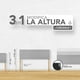 thumbnail image 3 of Cabecera Matrimonial Dotico Raya Vertical Altura Ajustable - Beige, 3 of 4