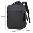 thumbnail image 3 of Mochila para portátil, mochila universitaria con puerto de carga USB, resistente al desgaste, bolsa de trabajo para negocios, bolsa para computadora, 3 of 8