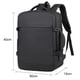 thumbnail image 3 of Mochila para portátil, mochila universitaria, con puerto de carga USB, bolsa de equipaje portátil, bolsa para computadora para oficina, avión, viaje d, 3 of 9