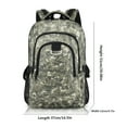 thumbnail image 4 of 30L Travel Backpack for Men & Women,Water-Resistant Lightweight Camo Backpack Hiking Work School Daily Bag,8076 Khaki, 4 of 6