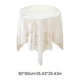 thumbnail image 3 of Mantel De Poliéster Mantel redondo de encaje blanco de 90 cm, bordado, transparente, con borde ahuecado antideslizante, para decoración del hogar, restaurante y cafetería (1 unidad) JASKFLY, 3 of 8