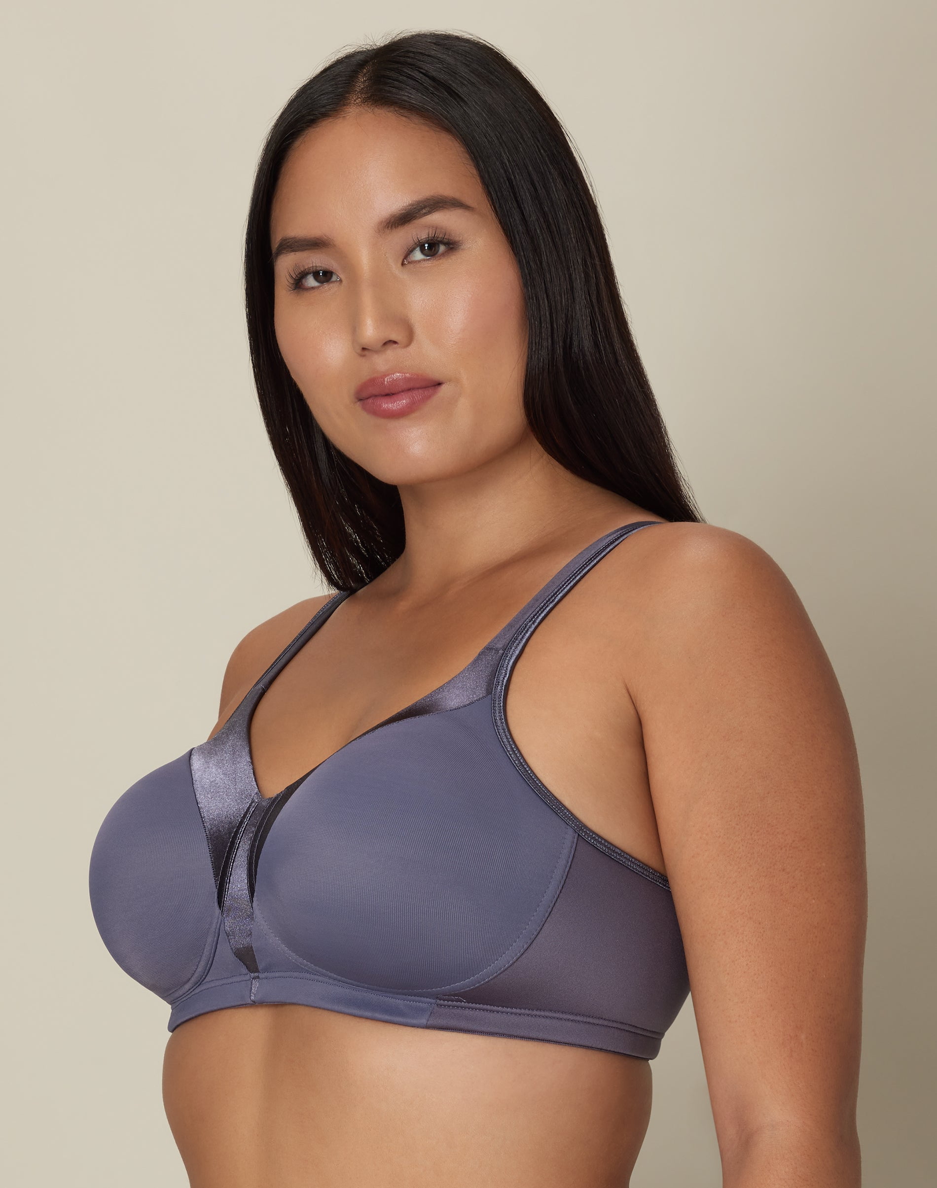 Playtex 18 Hour Silky Soft Smoothing Cool & Breathable Wireless Bra, 2-Pack Private Jet/Nude 44D Women's