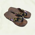 thumbnail image 4 of EeaseCA Paulownia Children Clogs Baby Slippers COS Student Clogs Flops Size 18-26 Black, 4 of 7