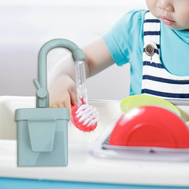 Kitchen Toy Realistic Water Faucet Shape Play Set for Kids Role Play Cooking Set Great for Children’s Imaginative Play