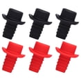 thumbnail image 2 of Yongwei wine stopper 6Pcs Silicone Bottle Stopper Red Wine Stopper Party Bottle Plug Champagne Bottle Stopper for Bar, 2 of 10