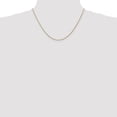 thumbnail image 5 of Auriga Fine Jewelry 14K Rose Gold 1.05mm Spiga Chain Necklace 18inch for Women, 5 of 6