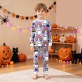 thumbnail image 2 of CAUYDY Kids Halloween Skeleton Pajamas Sleepwear Toddler Girls Boys Skull Halloween Pjs Sets,4-5 Y, 2 of 9