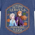 thumbnail image 3 of Frozen - Autumn Leaves and Pumpkins Please - Toddler And Youth Girls Short Sleeve Graphic T-Shirt, 3 of 5