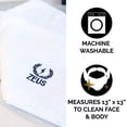 thumbnail image 3 of ZEUS 100% Cotton Luxury Washcloths, 550 GSM, 13" x 13" - Best Super Soft and Extra Absorbent Hand Towels! (6 PACK!), 3 of 4