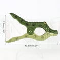 thumbnail image 3 of Unique Bargains 4 Pcs Crocodile ABS Metal Clothespins for Clothes Craft Pictures Party Dark Green, 3 of 6
