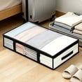 thumbnail image 6 of Fmbmuo Under Bed Storage , Reusable Clear Zippered Plastic Clothes Storage Bags Blanket Storage Bags For Quilts Bedding Clothes, 6 of 6