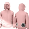 thumbnail image 3 of Mens Air Cooling Jacket with Fans Long Sleeve Electric Cooling Zip-Up Hoodies Women Summer Workwear Cycling Outdoor 3XL, 3 of 5