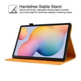 thumbnail image 5 of GSFY Case for Galaxy Tab S6 Lite 10.4 inch 2024/2022/2020, PU Leather Wallet Stand Protective Smart Shell with Pen Holder Auto Sleep Wake for Samsung Galaxy S6 Lite Tablet, Orange Blocks, 5 of 7