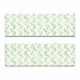 thumbnail image 2 of Leaf Bench Cushion Set of 2, Symmetrical Olive Leaves and Wavy Branches with Patterns Classical Illustration, Standard Size Foam Pad and Decorative Cover, Green, by Ambesonne, 2 of 4
