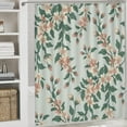 thumbnail image 5 of Shower Curtain Sets with Rugs, Beige and Brown Vintage Leaf Pattern Printed on Cute Shower Curtain Sets with Rugs, Perfect for Bathroom Hotel Dorm Spa Home, 72 x 72 inches, 5 of 8