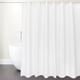 thumbnail image 5 of Cortina de ducha minimalista de color sólido, cortina de baño impermeable con ganchos para bañera, inodoro, armario - Blanco, 5 of 6