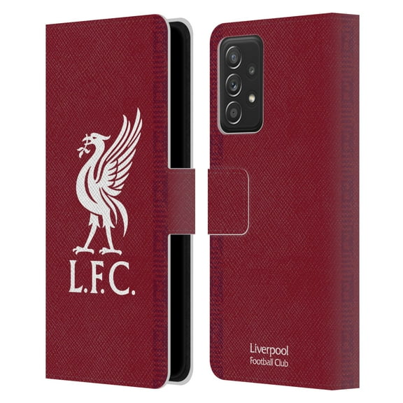 Head Case Designs Officially Licensed Liverpool Football Club 2022/23 Kit Home Leather Book Wallet Case Cover Compatible with Samsung Galaxy A52 / A52s / 5G (2021)