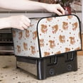 thumbnail image 6 of KLL Squirrel Giving A Gift Print 4 Slice Toaster Dust Covers Kitchen Small Appliance Cover with 2 Pockets,Can hold Jam Spreader Knife & Toaster Tongs (12.4 x 10.6 x 8.2), 6 of 6