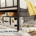 thumbnail image 3 of Mavesmog 14 inches Full Mattresses Bed Frame with Headboard and Footboard Metal Bed Frame Full Size, 3 of 6