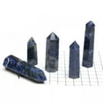 thumbnail image 6 of RSAMD Natural Sodalite Quartz Crystal Stone Obelisk Wand Point Tower Healing Reiki-9-10cm-1PC (Random Pick), 6 of 9