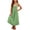 F379-Green, variant on FYDUU Girls Overall Dress Sleeveless Spaghetti Straps Maxi Dresses Summer Loose Casual Sundress Solid Color Jumper Dress With Pockets 5-6 Years