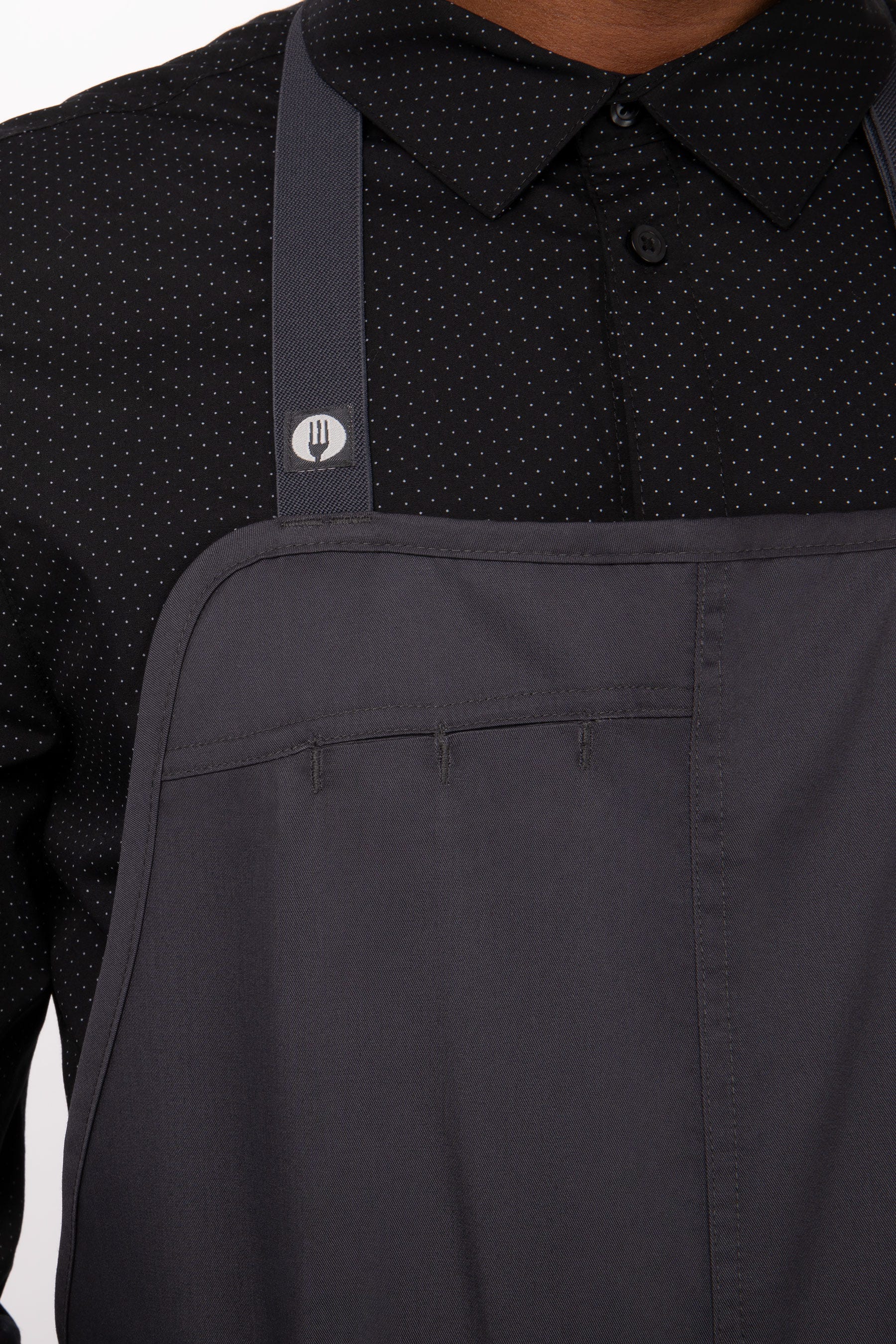 Chef Works Unisex Brio Chef's Bib Apron (ACN01CHR0)