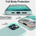 thumbnail image 3 of Compatible with iPhone 14 Pro Case, [Upgraded Thickened Liquid Silicone] [Soft Anti-Scratch Microfiber Lining] Shockproof Full Body Protective Case for iPhone 14 Pro 6.1 inch - Mint, 3 of 13
