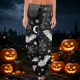 thumbnail image 7 of Women's Pajama Pants Soft Pj Pants Lounge Pajama Bottoms Pumpkin Print Comfy Stretch Drawstring Pajamas Wide Leg Pants Sleepwear Pjs Women, 7 of 7