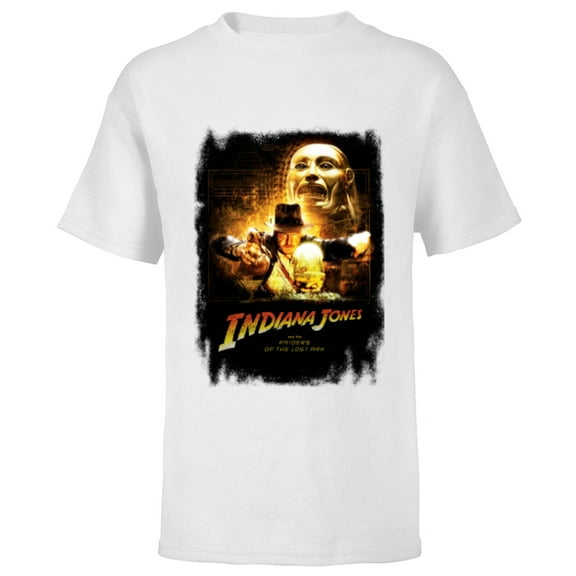 Lucasfilm Indiana Jones Raiders of the Lost Ark Golden Idol - Short Sleeve T-Shirt for Kids - Customized-White