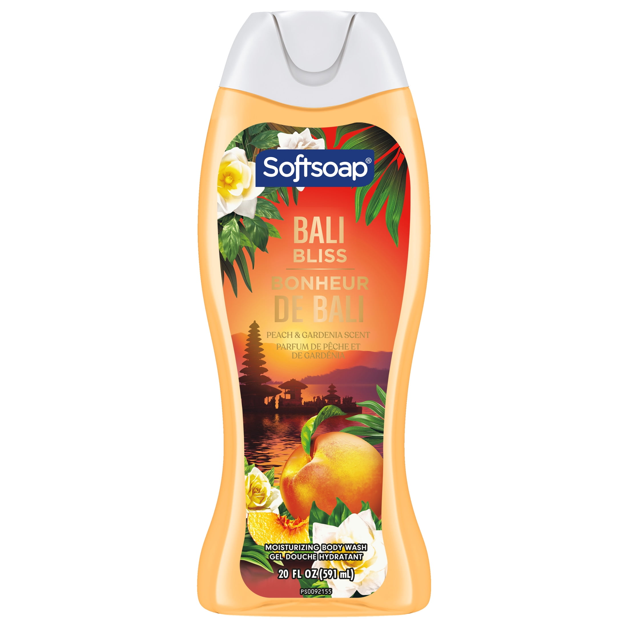 Softsoap Bali Bliss Moisturizing Body Wash, pH Balanced, Peach and