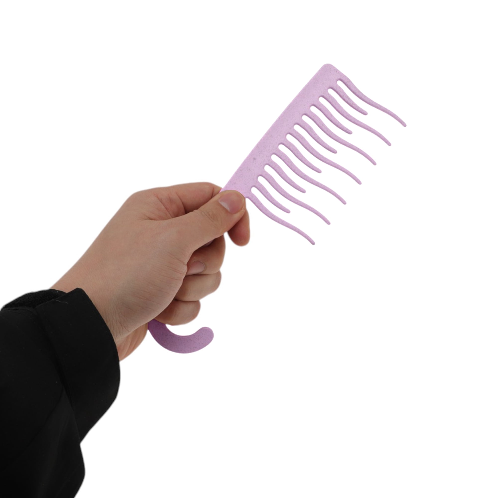 Unique Bargains 1 Pc Simple Durable Hair Comb for All Hair Types Styles Purple