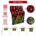 thumbnail image 6 of Christmas Tree Snowflakes Table Runner 13x108in Non-Slip Cotton Linen Table Runners, Classic Red Black Buffalo Plaid Dresser Scarves TableRunner for Dinner Kitchen Dining Wedding Party, 6 of 9