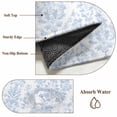thumbnail image 6 of 6'x9' Area Rugs, Blue Boho Floral Indoor Outdoor Area Rug for Living Room Bedroom, Farmhouse Middle Century Flowers Washable Bathroom Rugs Kitchen Floor Carpet Mats Home Decor Aesthetic, 6 of 8