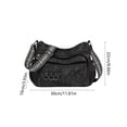 thumbnail image 3 of AUNVITO Large Capacity Crossbody Bag for Women, Faux Leather Satchel Shoulder Bag, Multi Pocket Travel Purse, Zip Closure and Adjustable Strap, 3 of 6