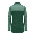 thumbnail image 4 of Arlun Sparkly Sequin Mesh Splicing Neck Tops for Women Long Sleeve Sheer See Through T-Shirts Lightweight Soft Comfy Fashion Solid Color Carnival Festival Outfits Green XXL, 4 of 5