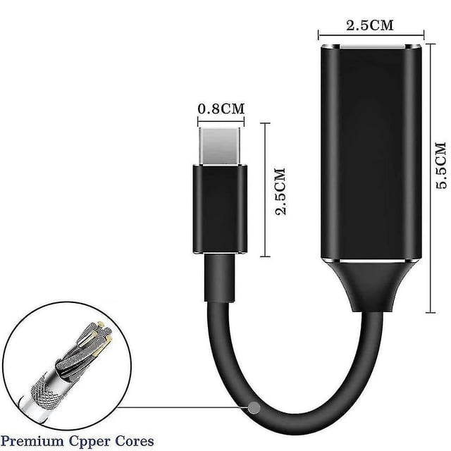 Adaptador Usb C A Hdmi, Adaptador 4k Tipo-c A Hdmi Con Salida De Audio Y Video