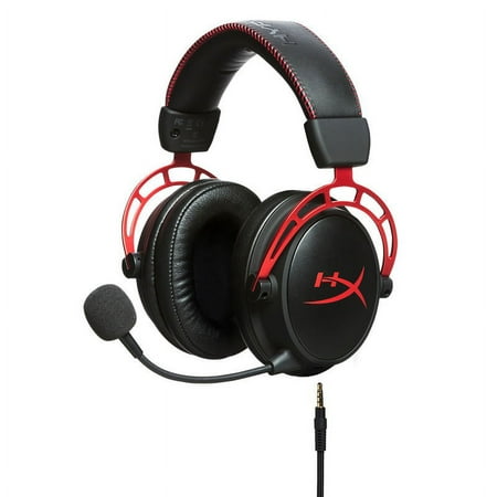 HyperX - Cloud Alpha Wired Gaming Headset for PC, Xbox X|S, Xbox One, PS5, PS4, Nintendo Switch, and Mobile - Black/Red