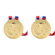 thumbnail image 1 of Medalla 4 9cm Dorada Con Cuello Cinta Metal Competiciones para Juegos Deportivos, 1 of 9