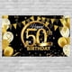 thumbnail image 5 of Billuyoard Banner de fiesta de cumpleaños, decoración de pared de fondo con tema de cumpleaños en casa Kits de decoración para fiestas 50 años de edad, 5 of 6