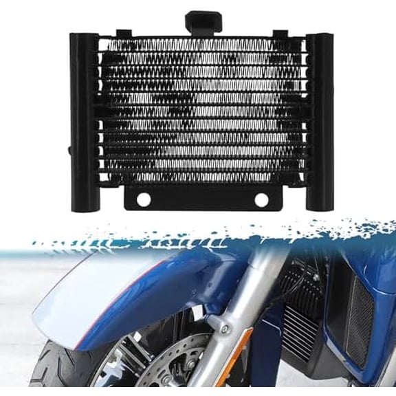 Harley Oil Cooler Radiator Compatible with Harley Touring Models Road King Electra Glide Street Glide Road Glide 2017-2023$$Vehicle Parts & Accessories