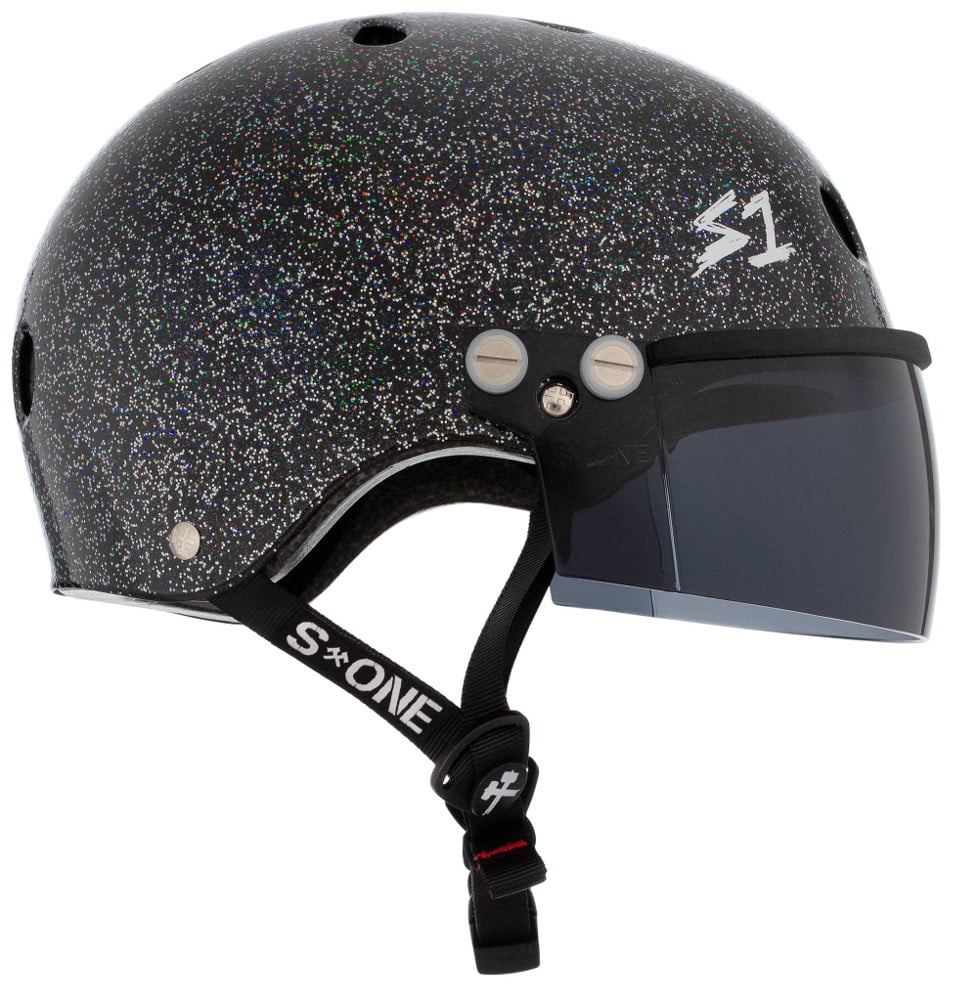 S1 Lifer Visor Helmet - GEN 2 - Black Gloss Glitter w/ Tint Visor