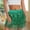 Green, variant on FASHOFT Sequin Skirt For Women 3D Beaded Fringed Skirt Elastic Waist A Line Sequined Short Skirt Unique Design Slim Glitter Half Skirt Women's Skirts Green