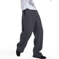 thumbnail image 4 of CCRFTGI Mens Sweatpants Big & Tall Elastic Waist Pants Fall Clothes 2026 Midweight Drawstring Sweatpants Active Running Comfy Activewear Dark Gray S, 4 of 7