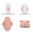 thumbnail image 2 of KaWaii 6 Reusable Menstrual Pads, Girls, Women Reusable Bamboo Sanitary Napkins (3 Regular & 3 Heavy Flow Pads), 2 of 9