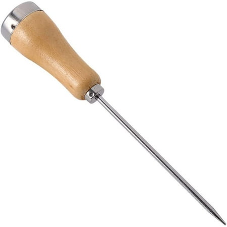 

Ice Pick Vintage Stainless Steel Ice Pick Punch Kitchen Tool Wooden Handle Metal Cover