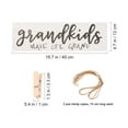 thumbnail image 2 of unbranded Hanging Grandkids Photo Frame White Wooden Clipping Notes Home Decoration 1 Set, 2 of 8