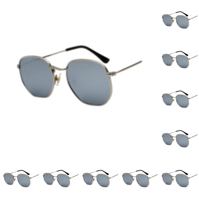 Gafas de sol polarizadas Qarigey con montura ligera unisex plateado blanco plataC4 10Conjunto