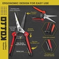 thumbnail image 6 of KOTTO Pruning Shears Set, Stainless Steel Bypass Garden Clippers, Professional Hand Pruner Kit with Storage Bag, 4 Pack, 6 of 12