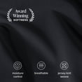 thumbnail image 4 of Bare Home Organic Jersey Sheet Set - 100% Organic Cotton - Deep Pocket - 3 Piece - Twin, Black, 4 of 10