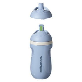 Tommee Tippee Insulated Multi-Lid Toddler Sporty Cup, 12m , 9oz, Non-Spill, Blue, 1 Pack